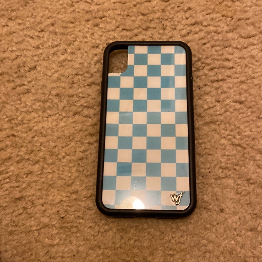 Wildflower Iphone X phone case blue and white